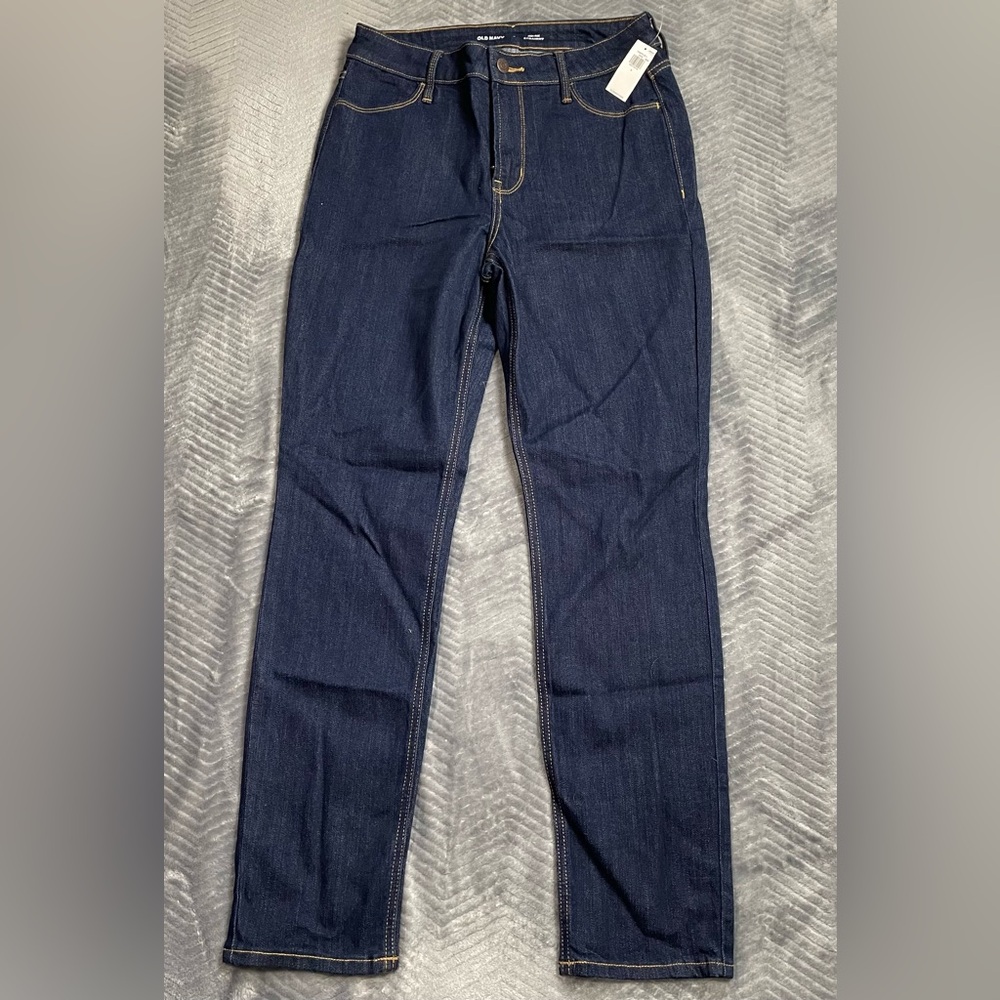 Old Navy Jeans 6 NWT High‎ Rise Straight Dark Wash